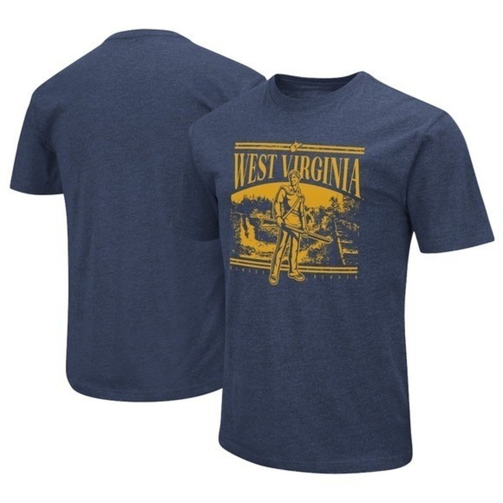 West Virginia‎ Ranger Graphic T Shirt Navy Blue Short Sleeve Tee Mens M